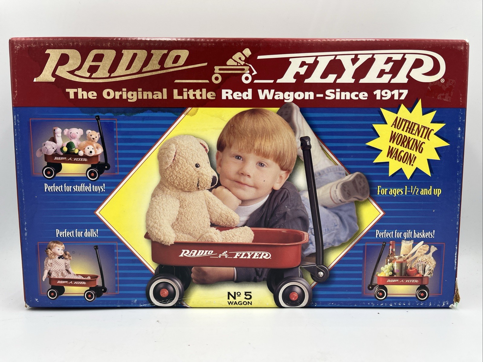 RADIO FLYER:The Original Little Red Wagon • No. 5 • METAL • 12.5” x 7.5” • New!