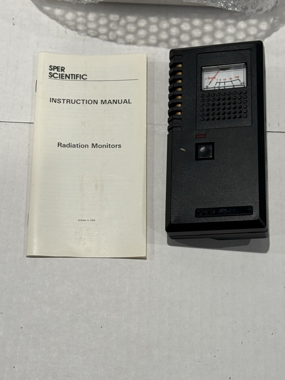 SPER Scientific Radiation Monitor – Tested & Working – Complete w/ Manual & Box