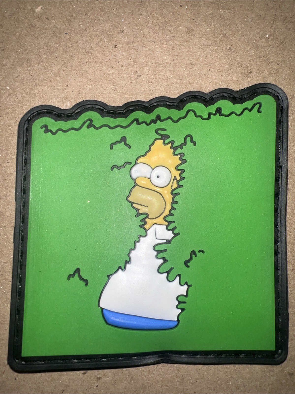Homer Ivy Bush Meme Funny PVC Morale Patch Hook & Loop