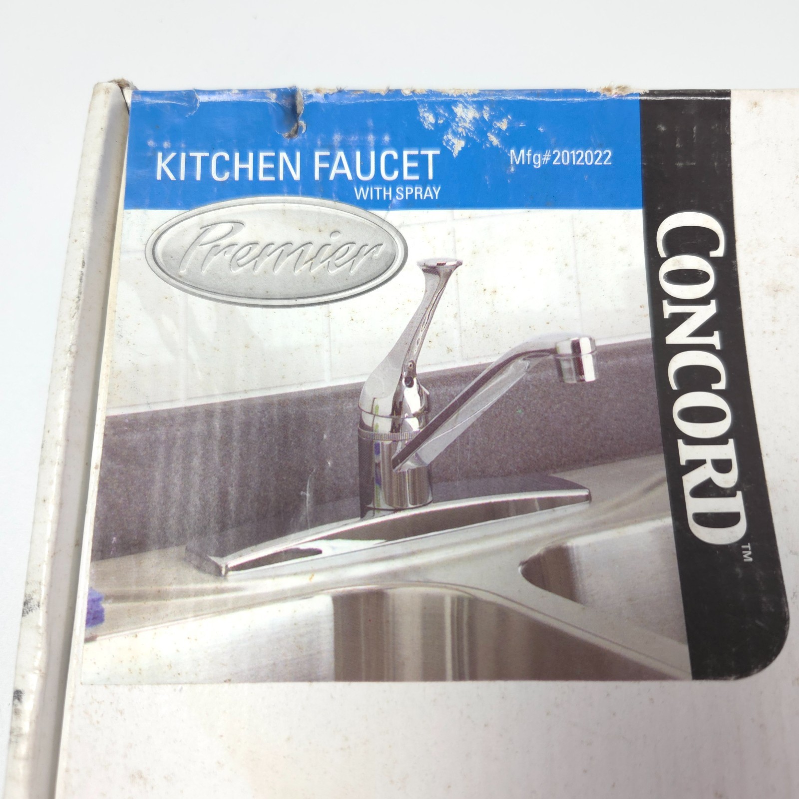 Single Handle Concord Premier Kitchen Faucet w Sprayer Chrome Finish Mfg 2012022