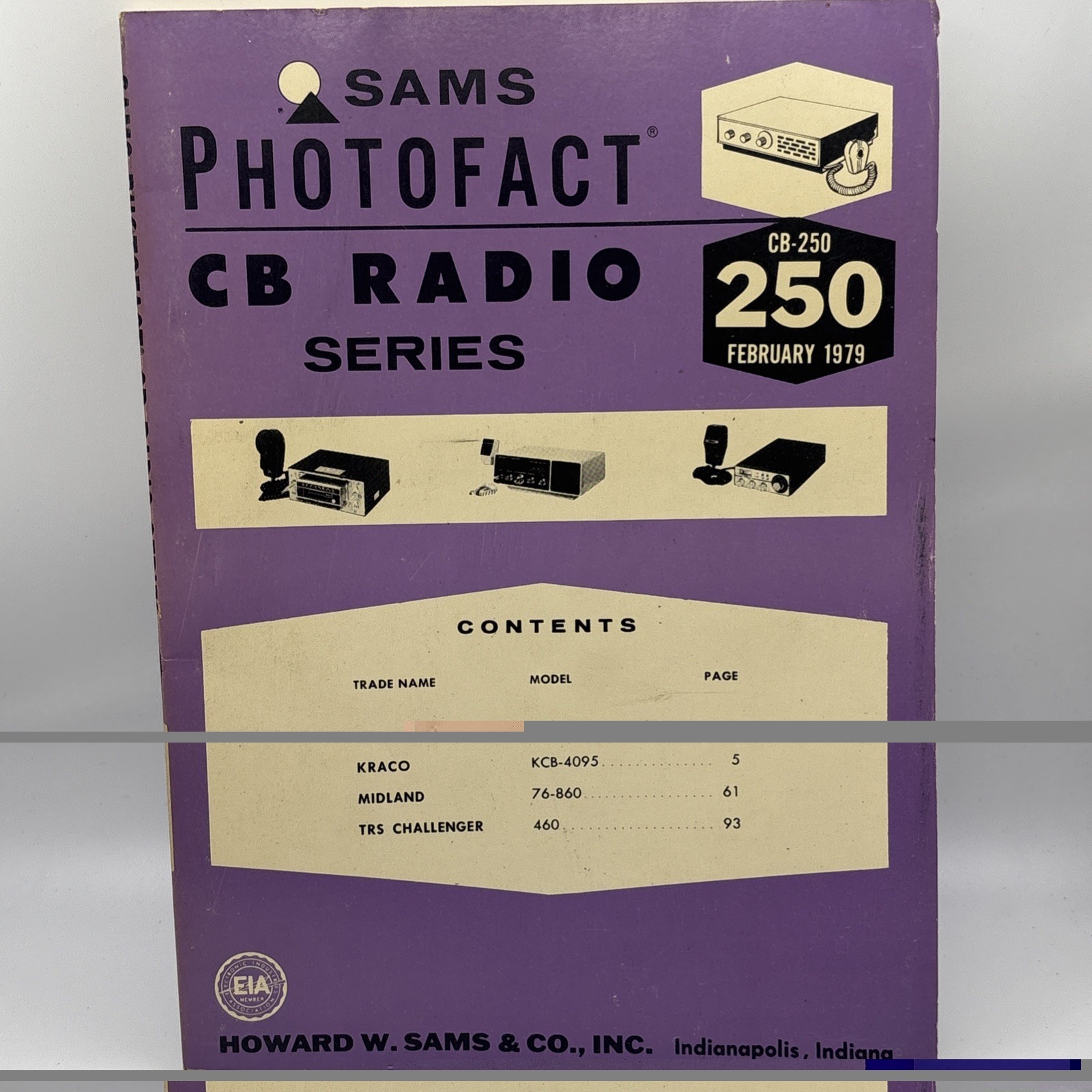 Sams Photofact CB Radio Series Vol.250 February 1979 CB-250