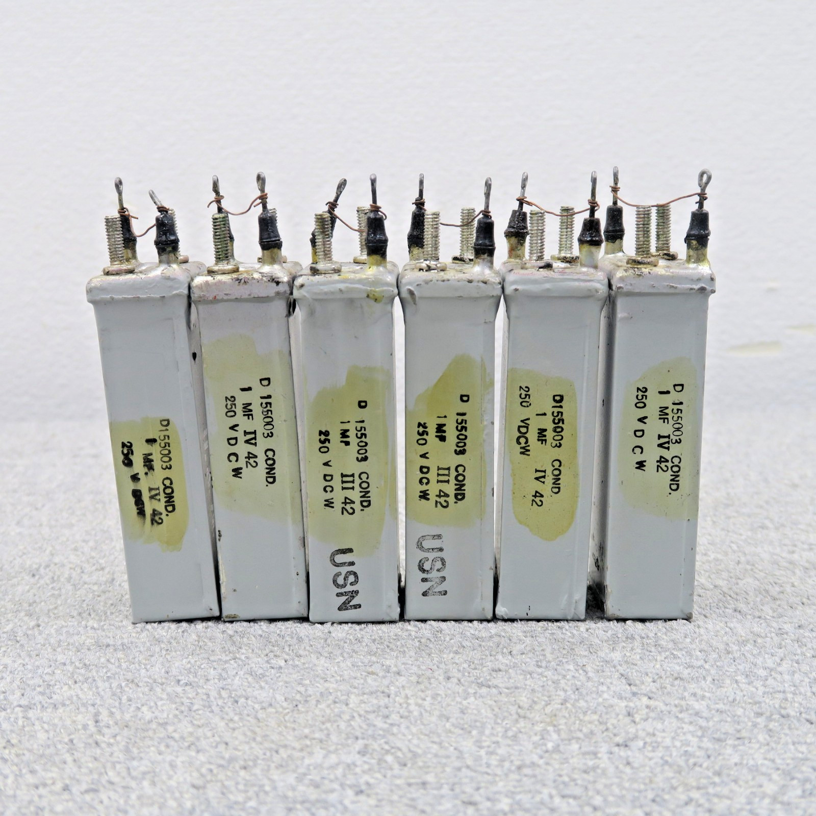 Western Electric D155003 Vintage Capacitors 1uF Lot of 6 Tested