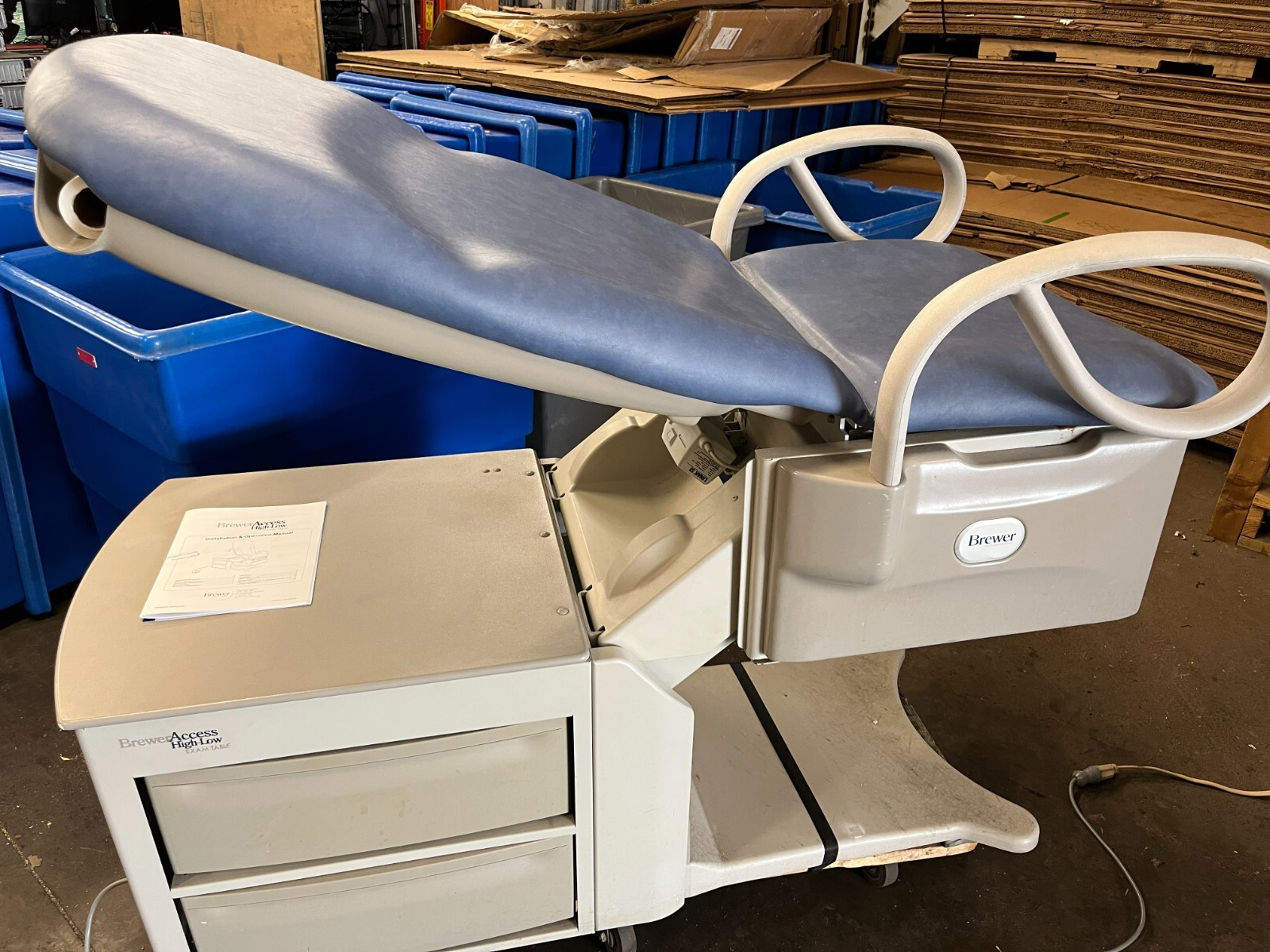 Brewer 6500 Access High-Low Exam Table w/Extension and Stirrups