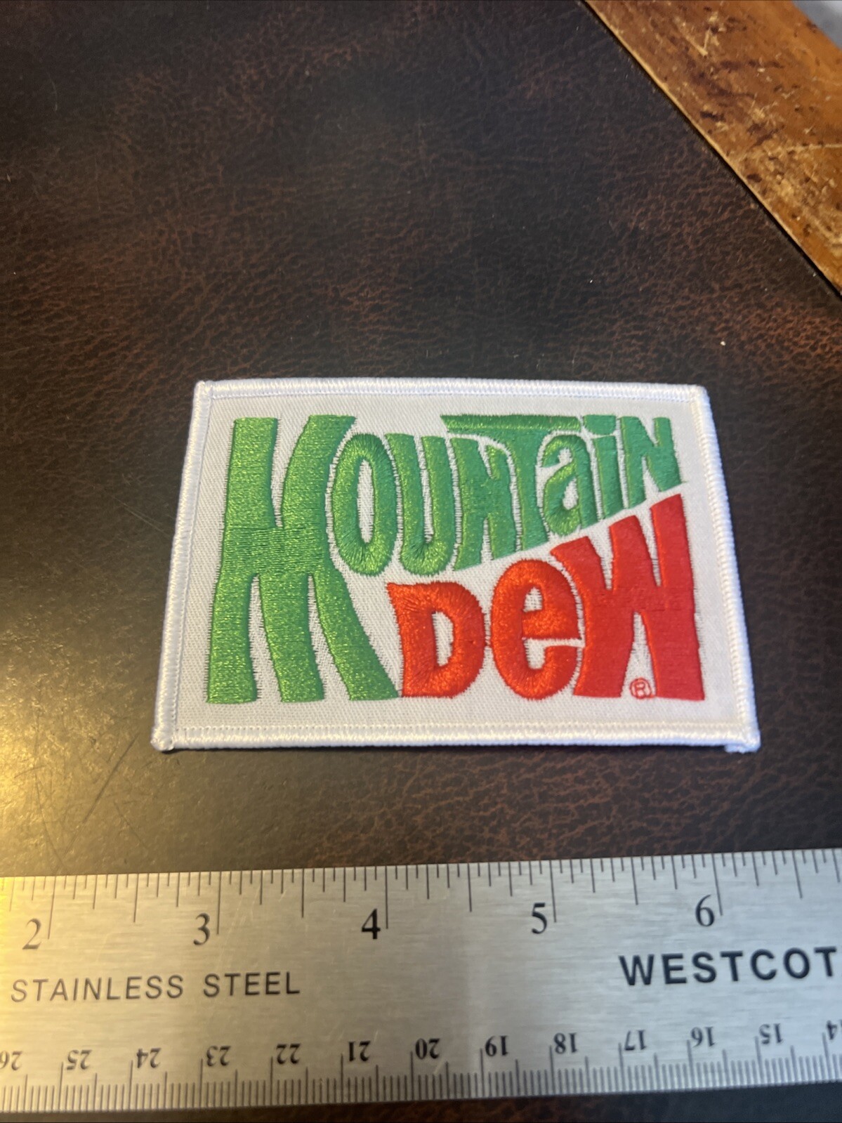 Vintage 1980s Pepsi Mountain Dew New Old Stock Employee Patch