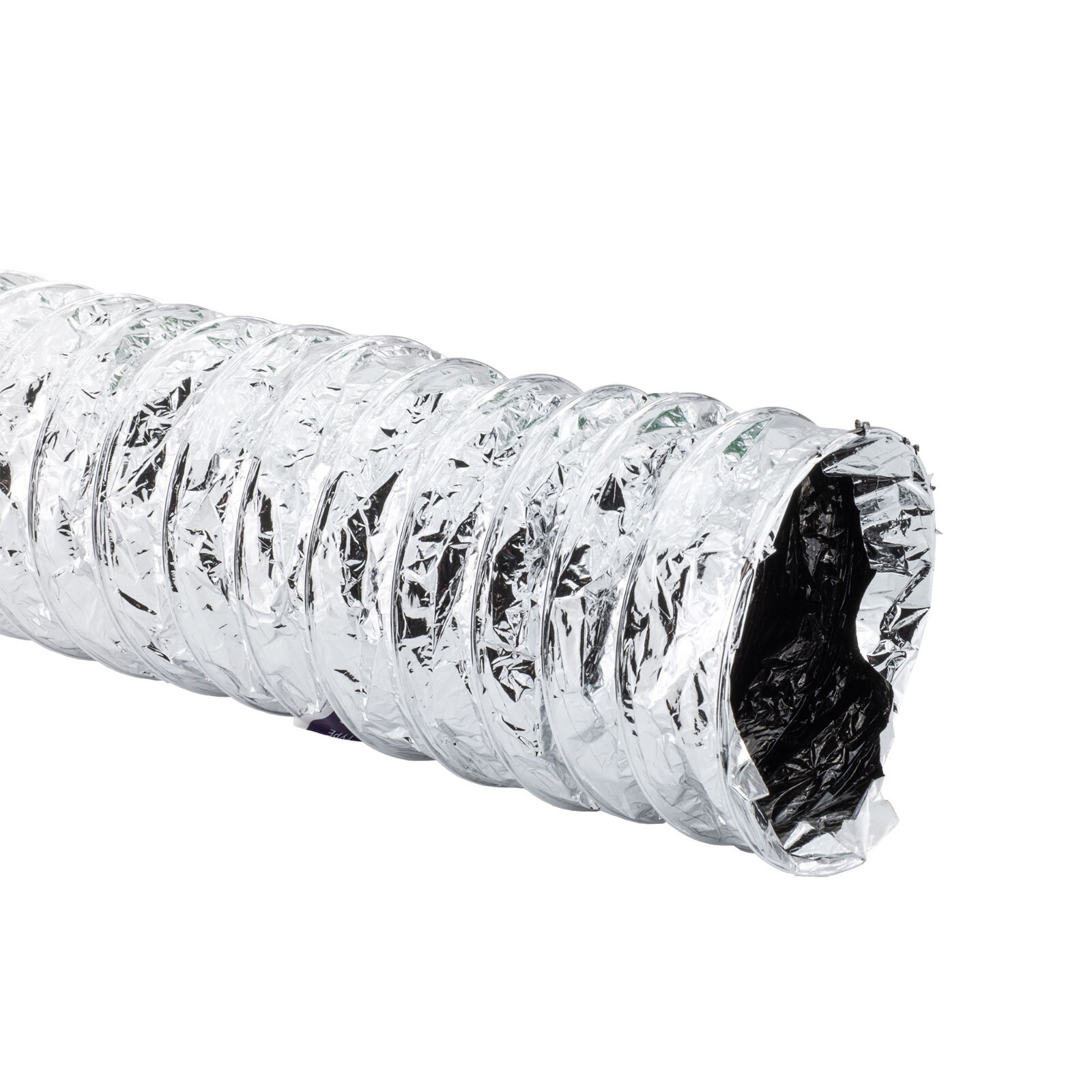 RecPro RV 4-Inch Flexible Foil Air Duct Hose | Non-Insulated Foil Ducting | 25'