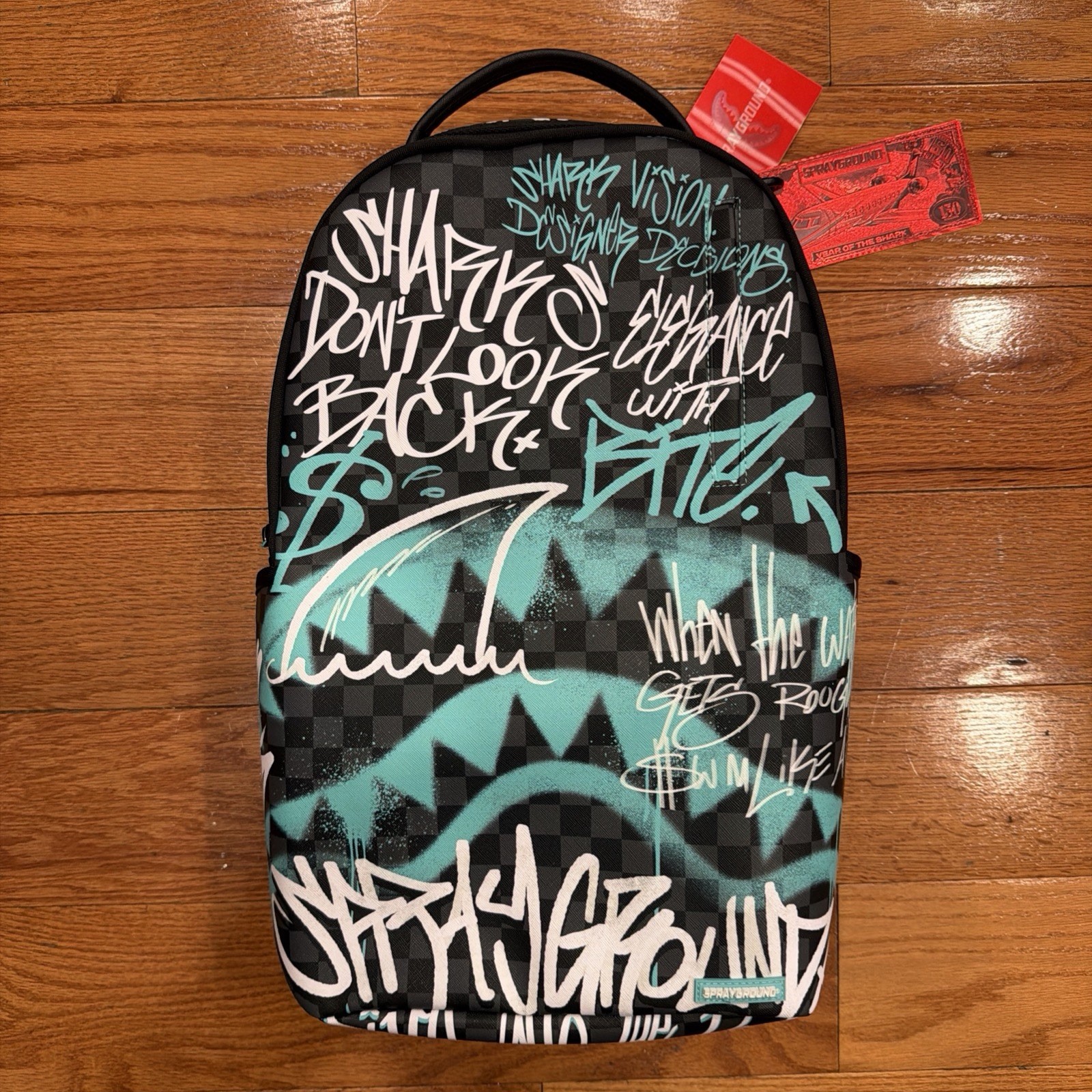 Sprayground Spray Poetry Graffiti Backpack New Large Bookbag