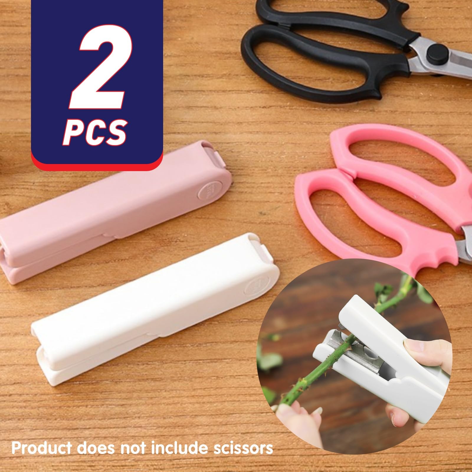 2 Pcs Rose Thorn Stripper Tool - Efficient Remover for 2, White, Pink