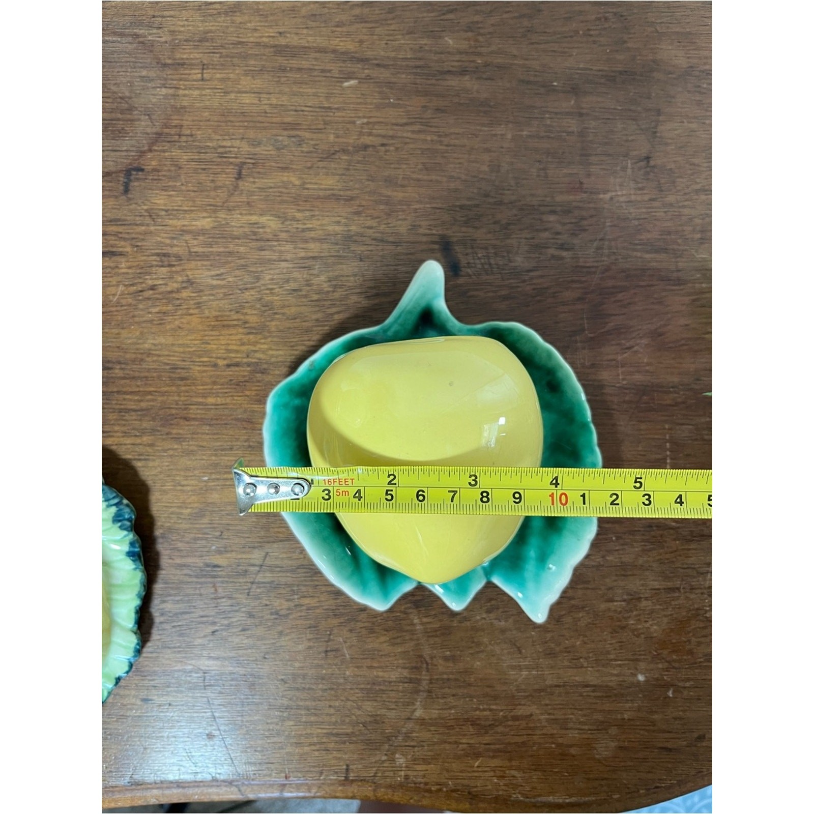 vintage ceramic lemon wall pocket