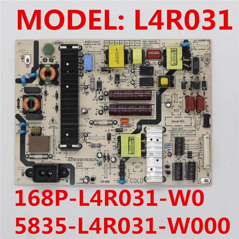 L4R031 Power Board 168P-L4R031-W0 5835-L4R031-W000 Power Supply Board Good Test