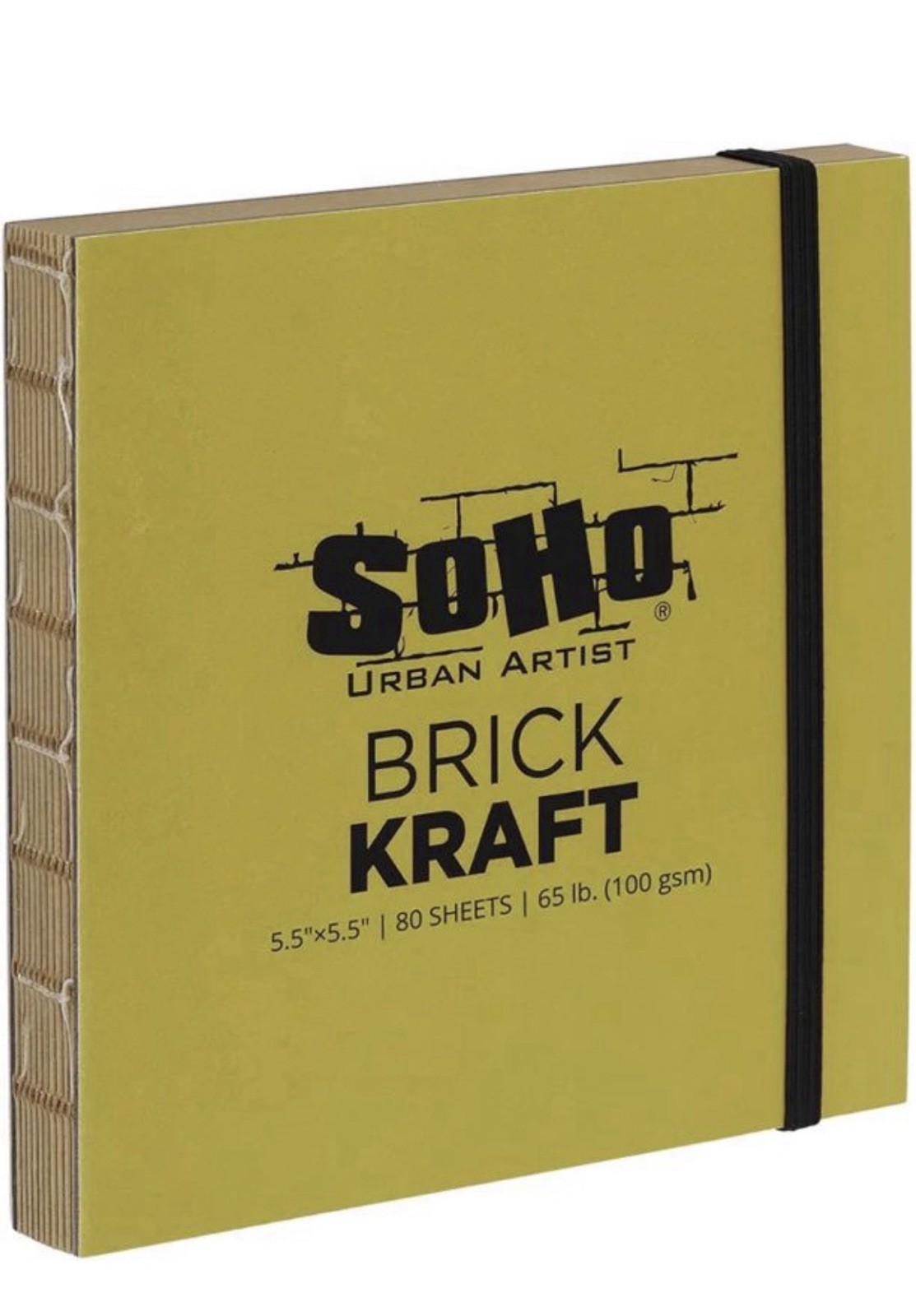 SoHo Urban Artist Brick Sketchbook Journals 20 Pack 5.5x5.5 Kraft 100GSM