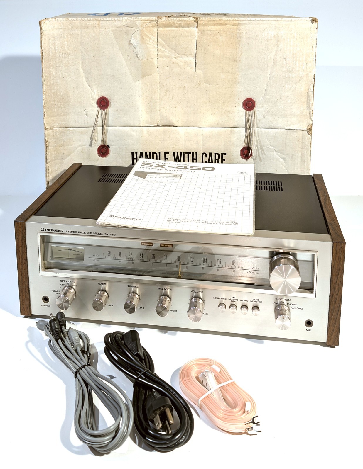 🔥【PRO SERVICED】RARE MINTY/BOX Pioneer SX-450 HG 30W Receiver~UPGRADES💥GUARANTY
