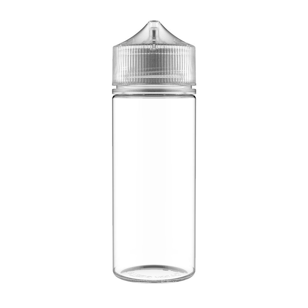 CHUBBY GORILLA 120ML V3 PET AUTHENTIC BOTTLES (100pack) CLEAR/NATURAL CAP