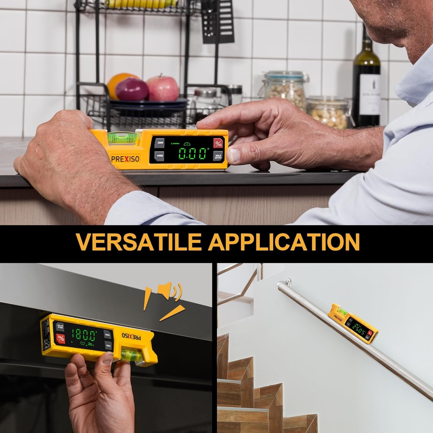 Digital Level & Digital Protractor, 7 inch Angle Finder 0-90° & 0-180° Range NEW