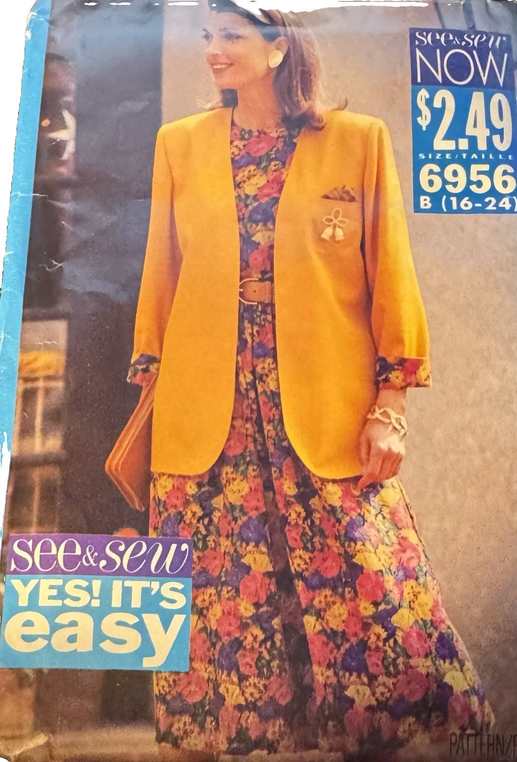 Butterick See & Sew pattern 6956 Misses/Petite Jacket, Top, Skirt sz 16-24 uncut