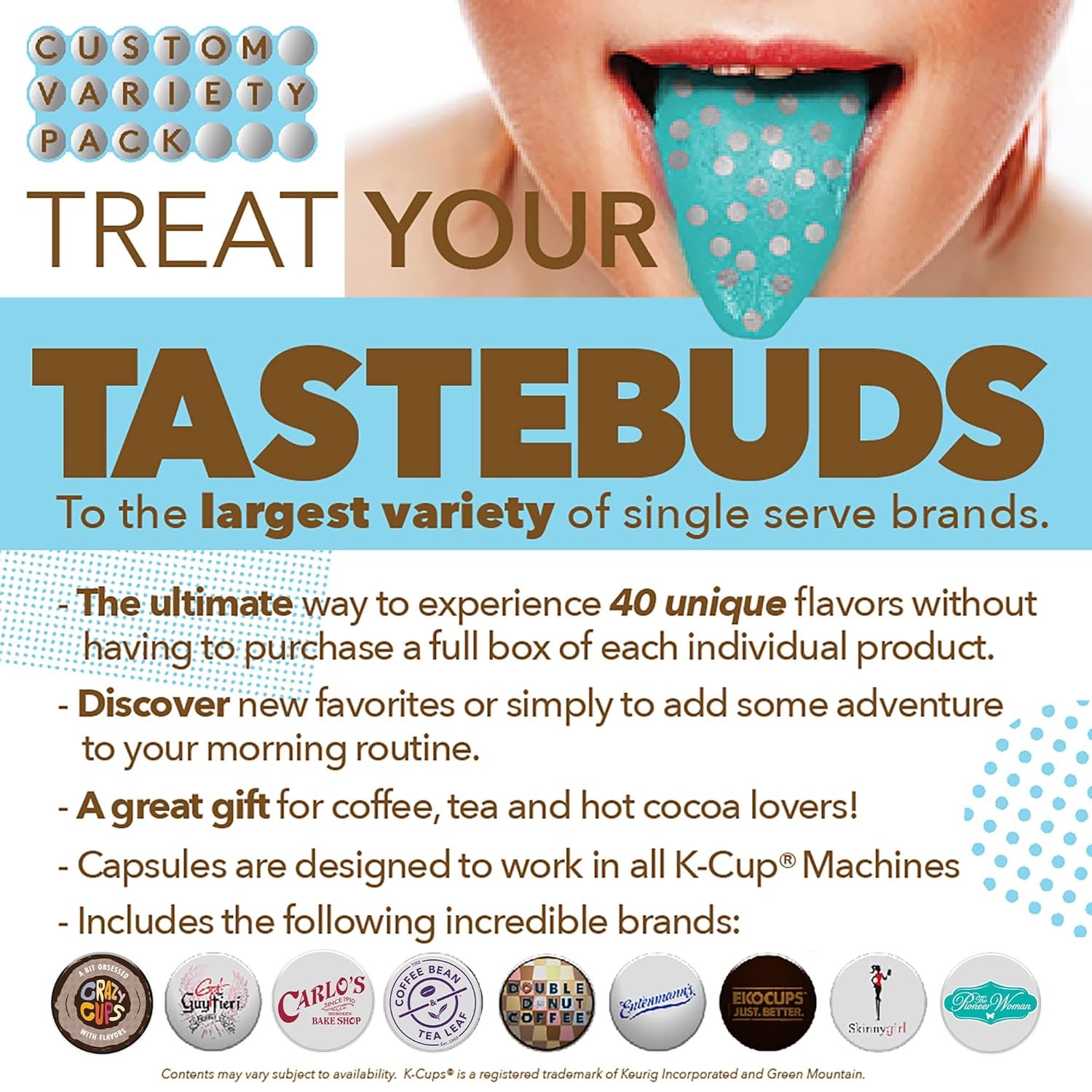 Coffee Pods Variety Pack Sampler from Top Brands, 40 Count (Pack of 1)