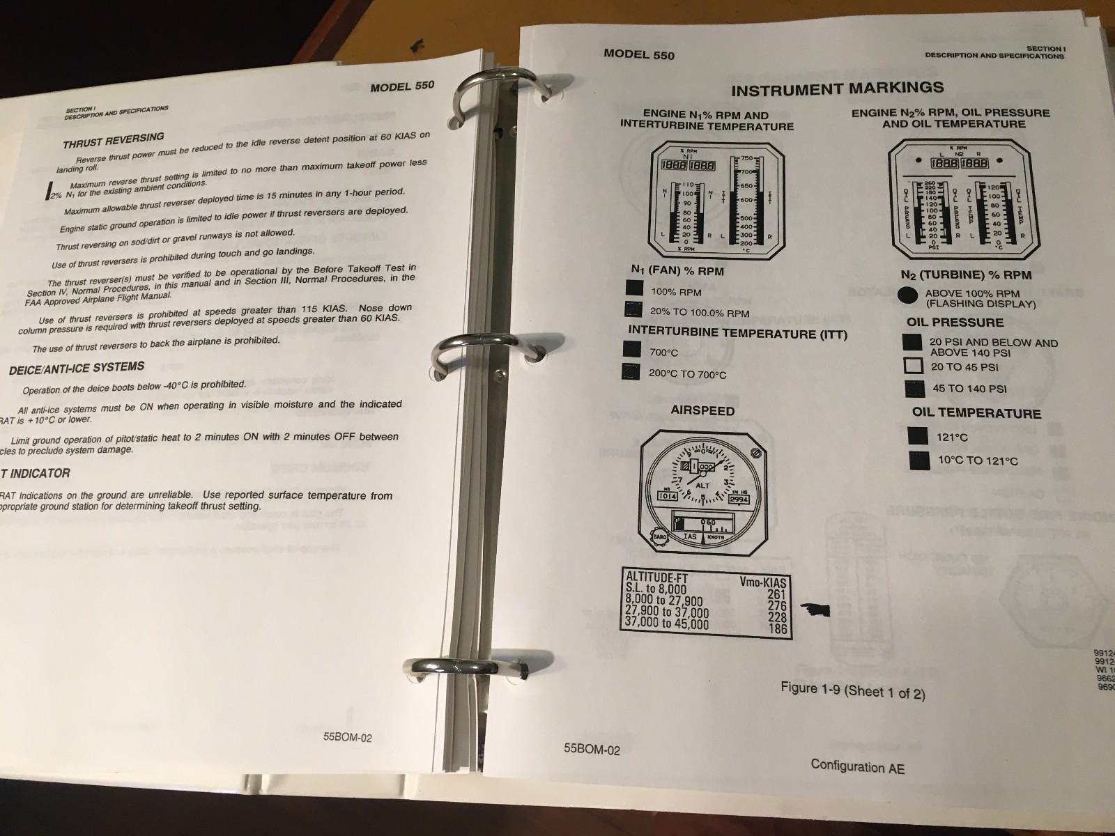 Citation Bravo, Model 550 Operating Manual
