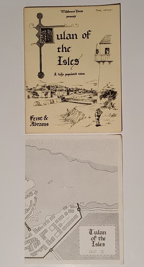 Midkemia Press - Vintage 1981 Fantasy RPG - Tulan of the Isles W/ Map