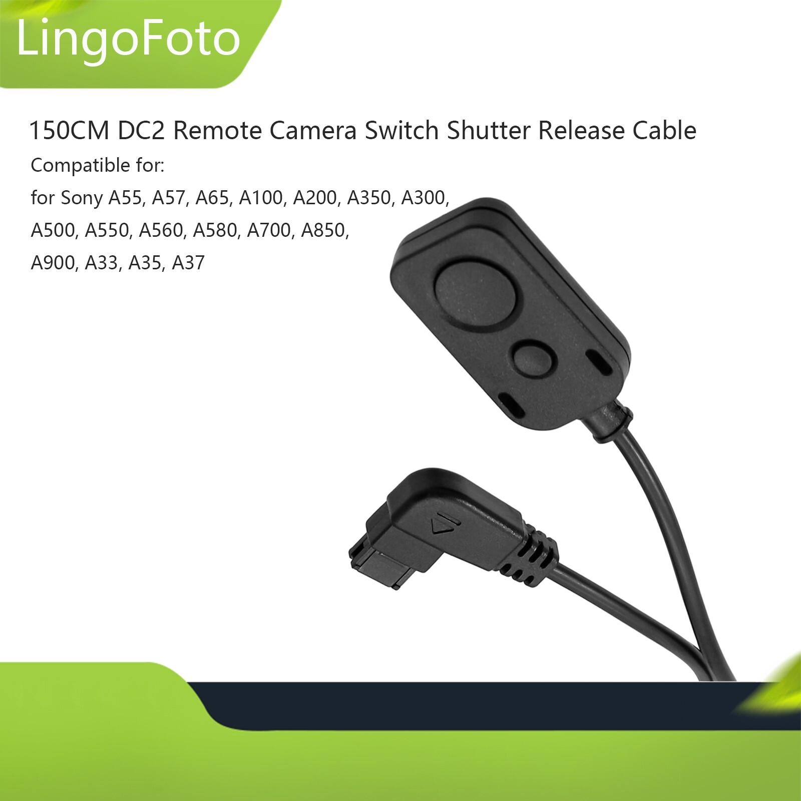 150CM DC2 Remote Camera Switch Shutter Release Cable for Sony A55 A57 A65 A100