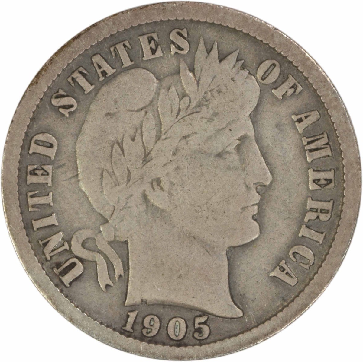 1905-O Barber Silver Dime F Uncertified #132