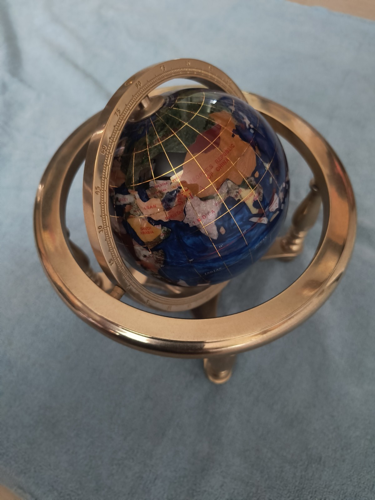 Alexander Kalifano Gemstone Globe