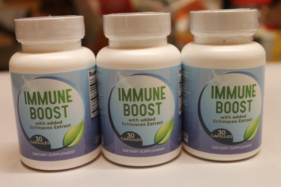 Lot of 3 Mitolyn Immune Boost with Added Echinacea Extract 30 Caps 2/27 NEW
