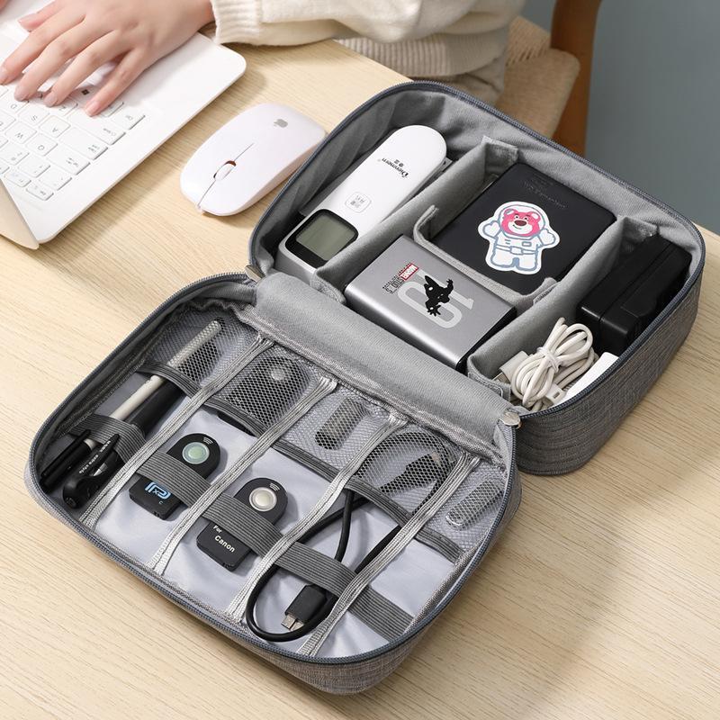 Portable Electronic Organizer Travel Cable Storage Bag Cord Case Accessories NEW