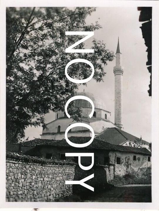 Photo WW II Wehrmacht in North Macedonia - Bitola Битола - Mosque X28