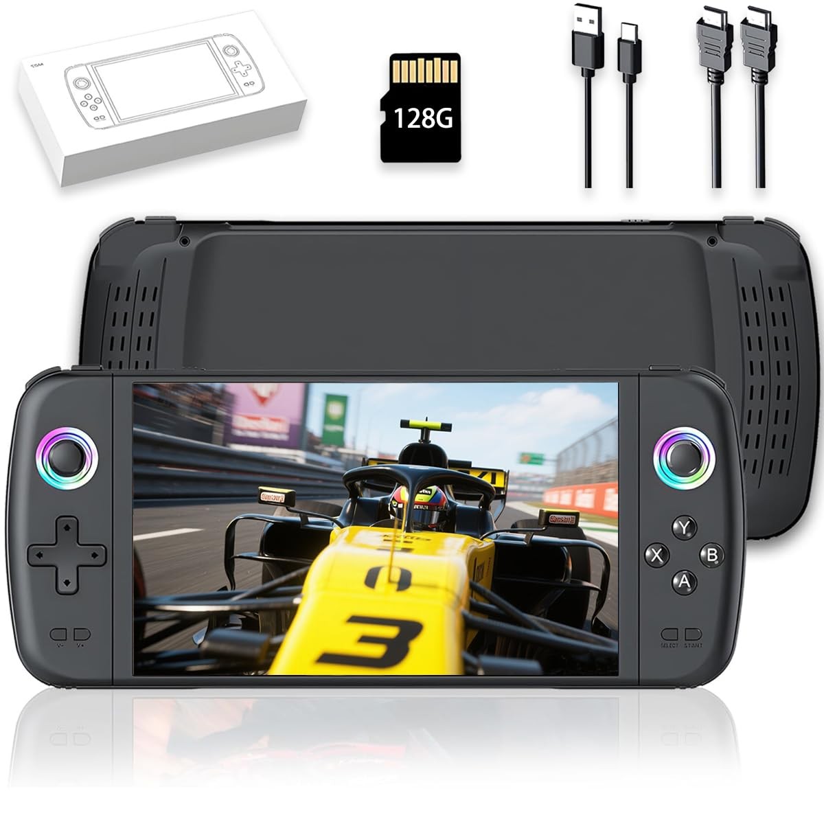 M27 Retro Handheld Game Console,7-inch IPS Screen Portable Android Gaming Han...