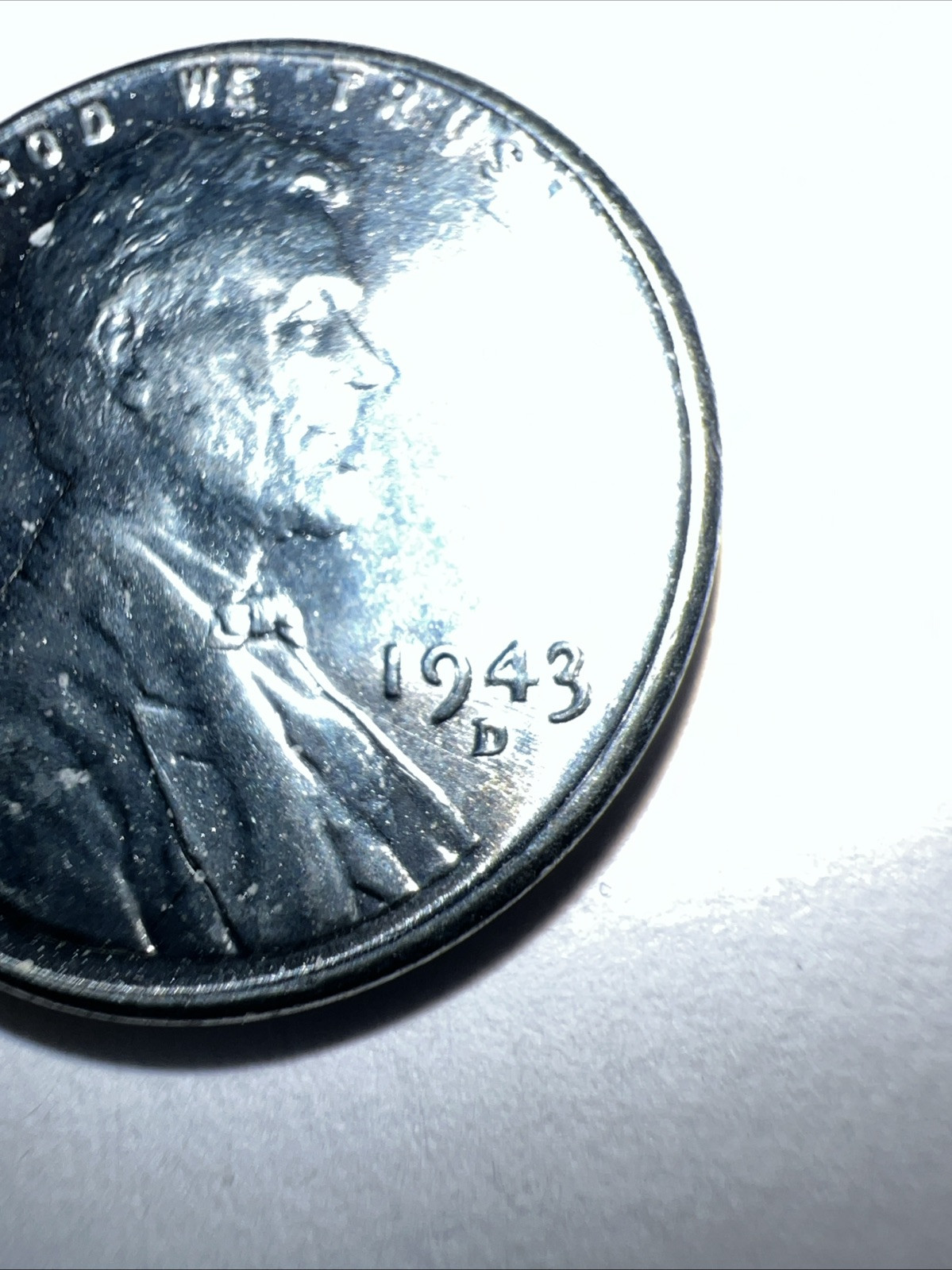 1943 D Steel Wheat Cent Very Fine