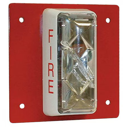 Edwards Signaling Cs405-7A-T Strobe, Steel, Red