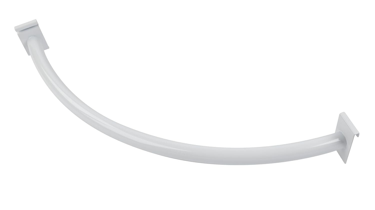 Wire Grid Quarter Circle White Wiregrid  30" Gondolla Hangrail Slat Grid