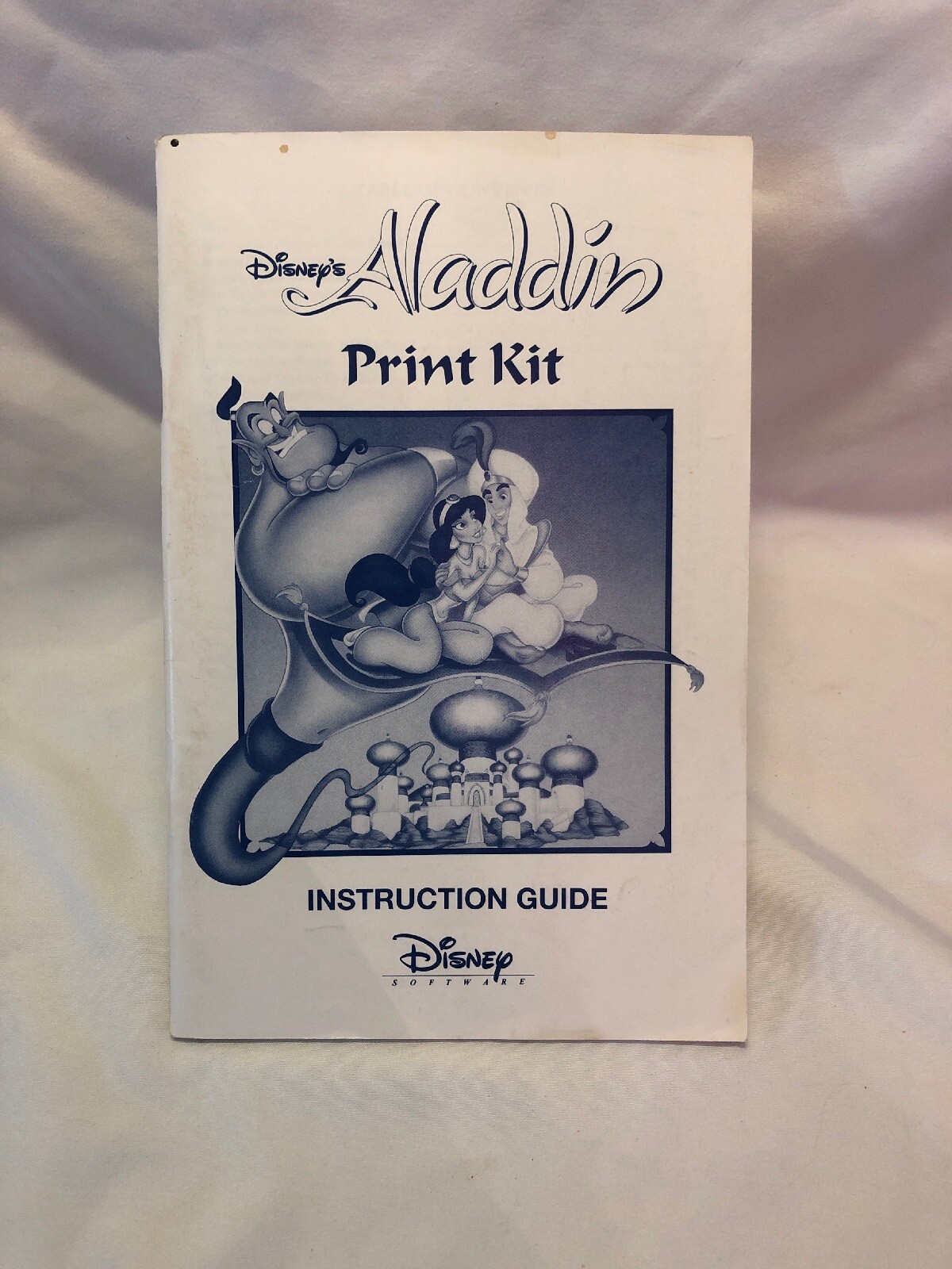 1992 Disney's Aladdin Print Kit * Instruction Guide Only*