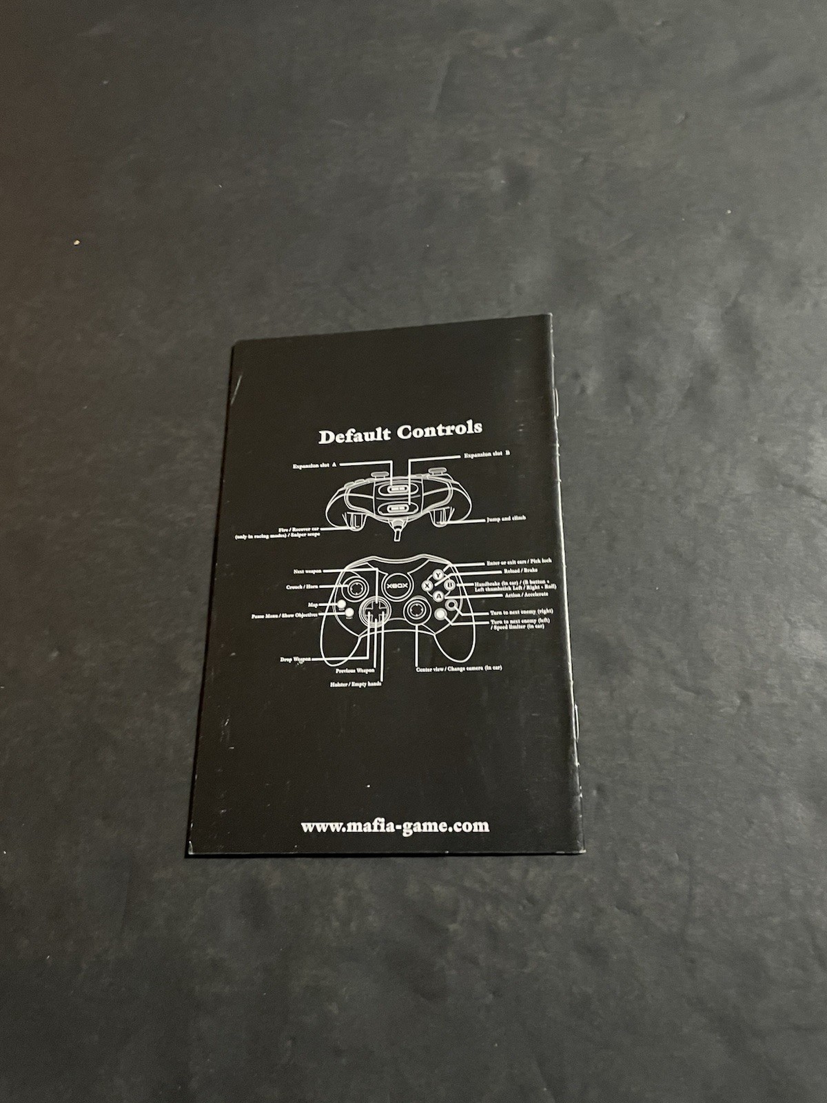 Mafia Xbox Manual only