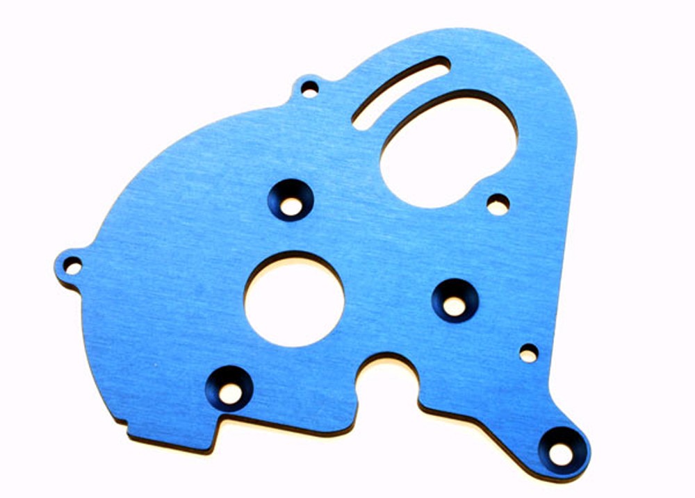Traxxas 1/10 E-Maxx * BLUE ALUMINUM MOTOR PLATE - SINGLE INSTALLATION * 3997X
