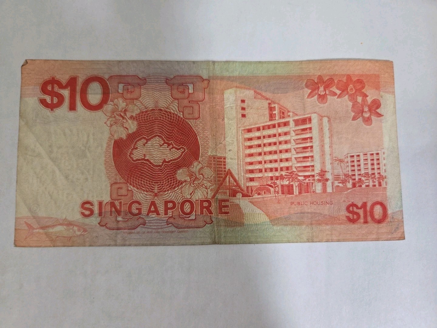 10 Dollar Singapore Banknote