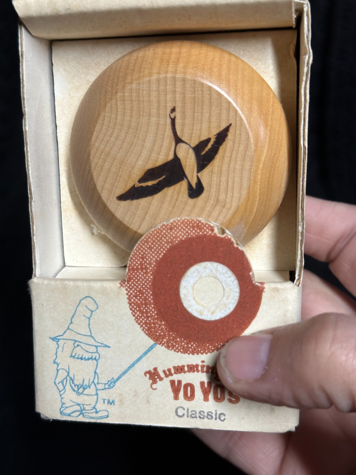 NEW Vintage Hummingbird Classic Yo-Yo Wood Toy 1985 STILL NEW IN BOX