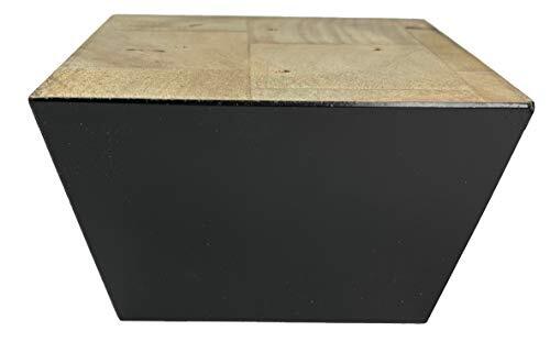 Furniture Legs Sofa Couch and Chair 3" Tall x 5" Extra Wide Wood Feet Replace...
