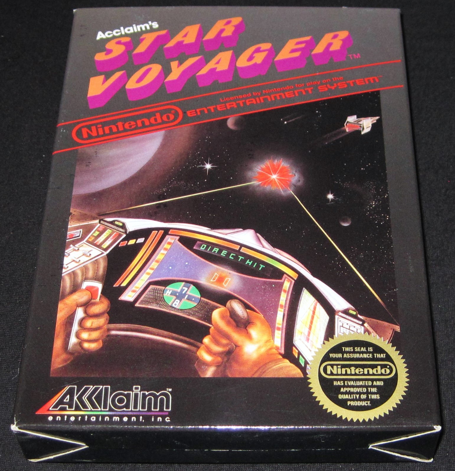 Star Voyager - Box Only (Nintendo NES) Authentic, Excellent, Round Seal