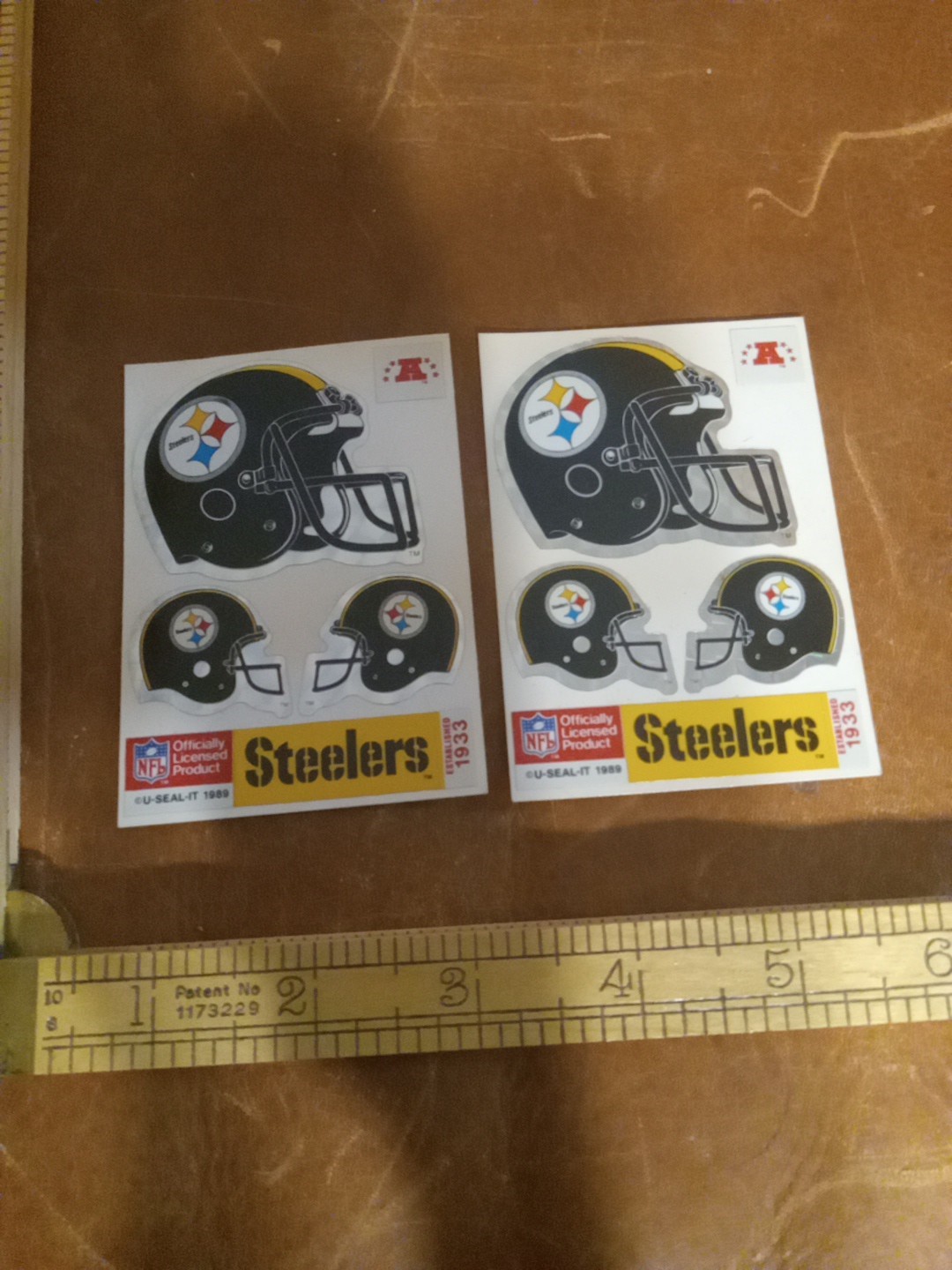 1989 Vintage Steelers Sticker Set Prisim Edge