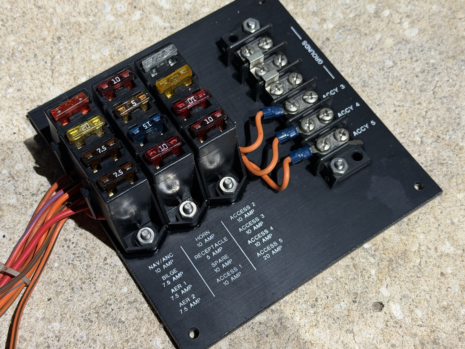 Key West Bay Reef 196 Fuse Block Electrical Panel OEM
