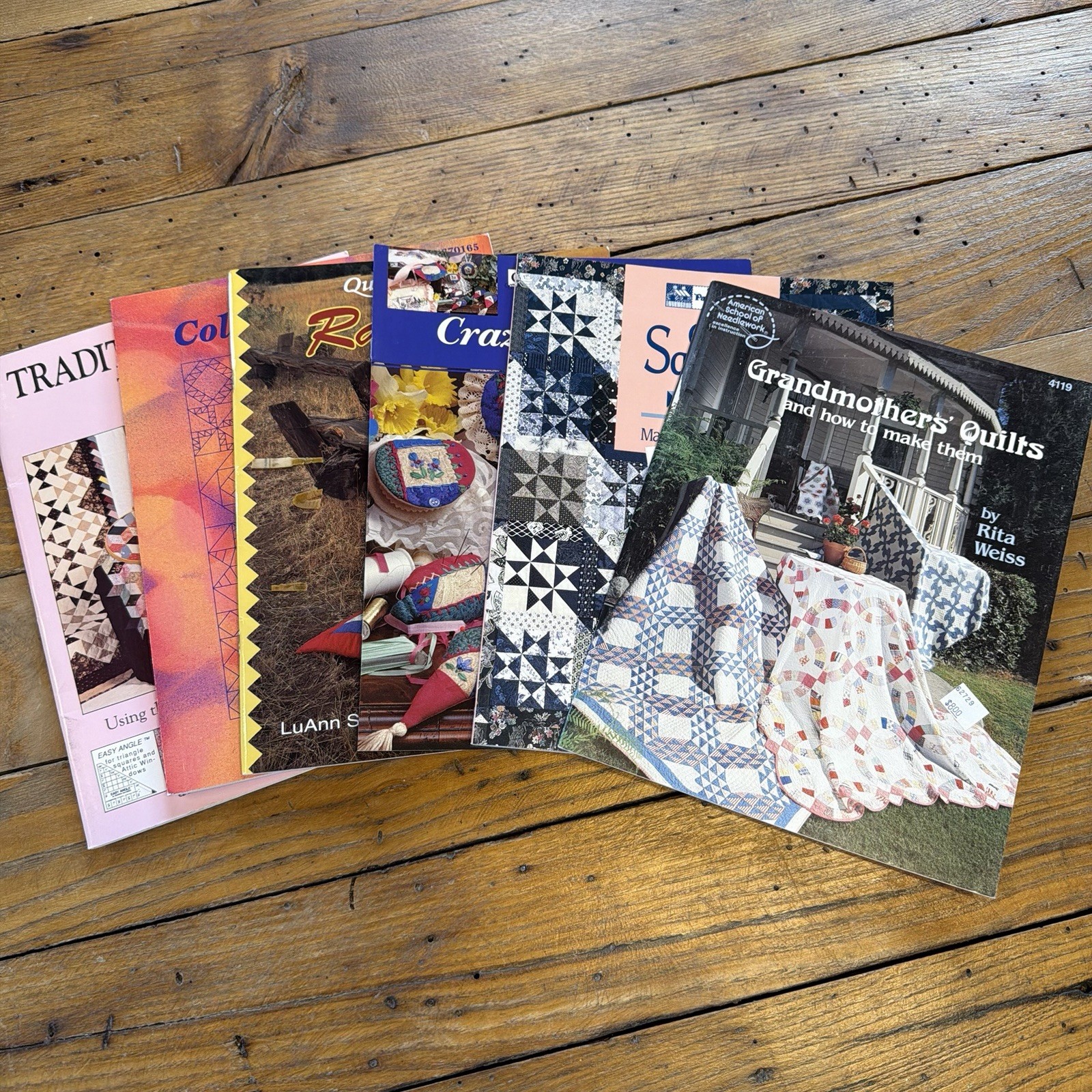 Lot of 6 Quilting Books Patterns Traditional Modern Quilt Craft Sewing Guides