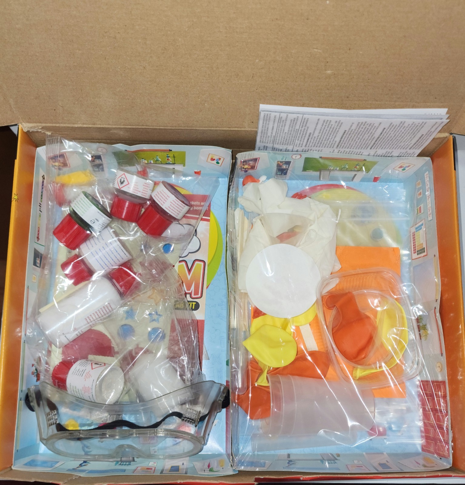 Playz Kaboom Explosive Combustion Science Lab Kit STEM 25 Experiments Open Box