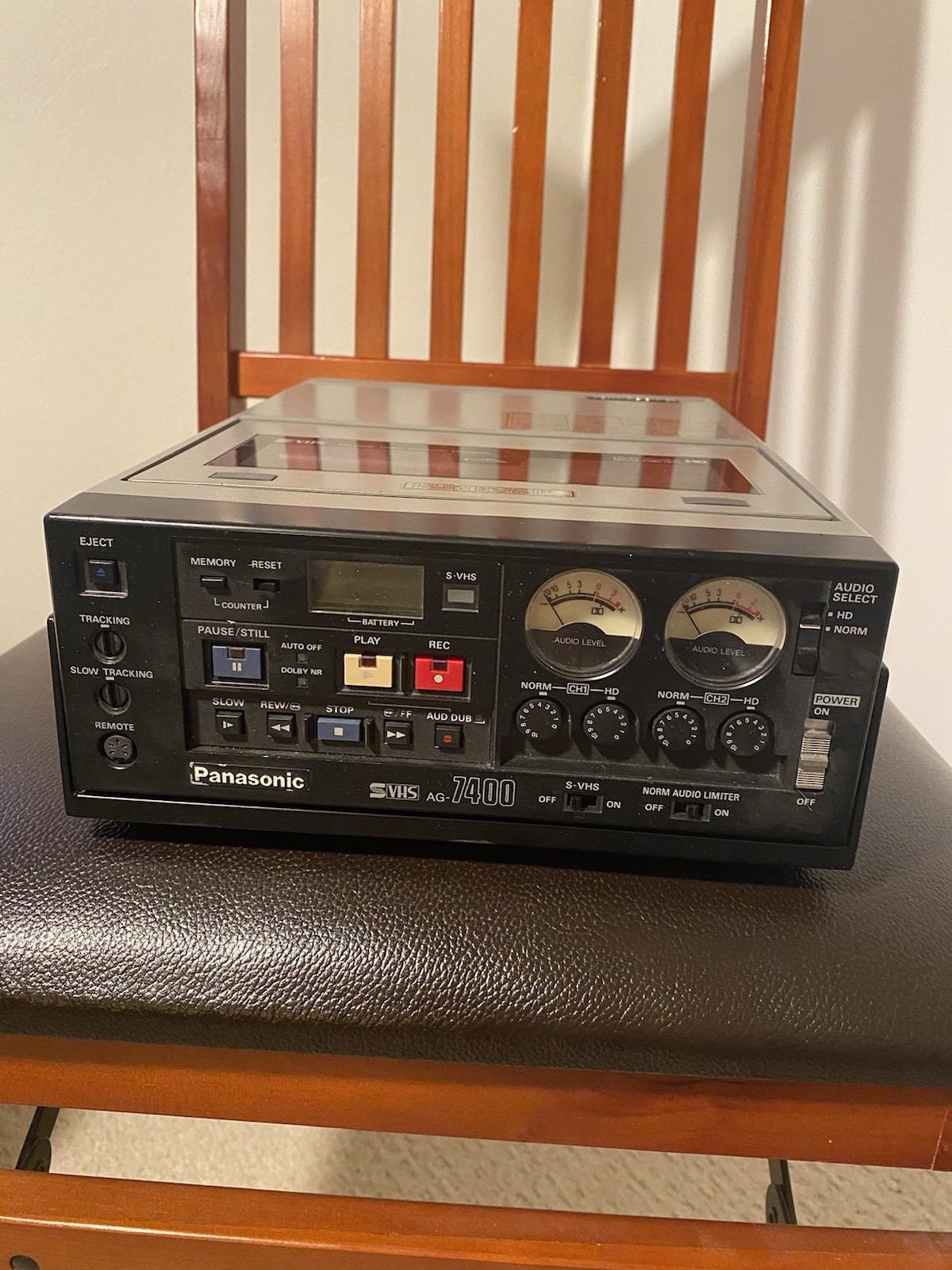 Panasonic AG-7400 Portable S-VHS VTR Recorder Editing Deck Broadcast Video