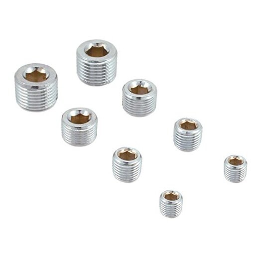 Performance 60183 Chrome Pipe Plug Kit