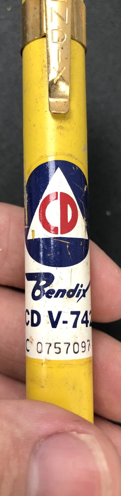 Bendix Civil Defense Radiological Fiber Pocket Dosimeter CD V-742 UNTESTED