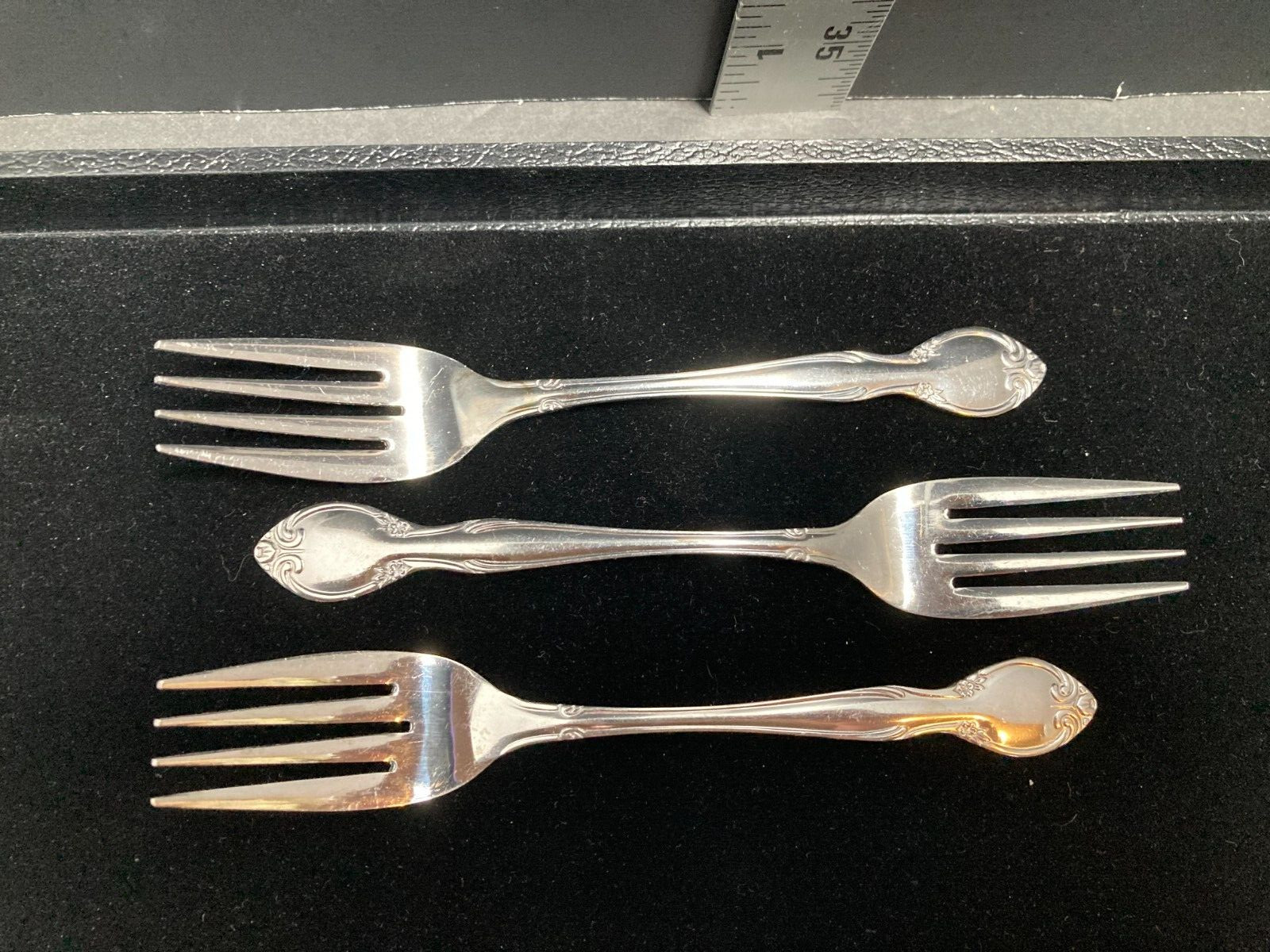 3 Parliament Salad Forks Flatware Stainless Japan