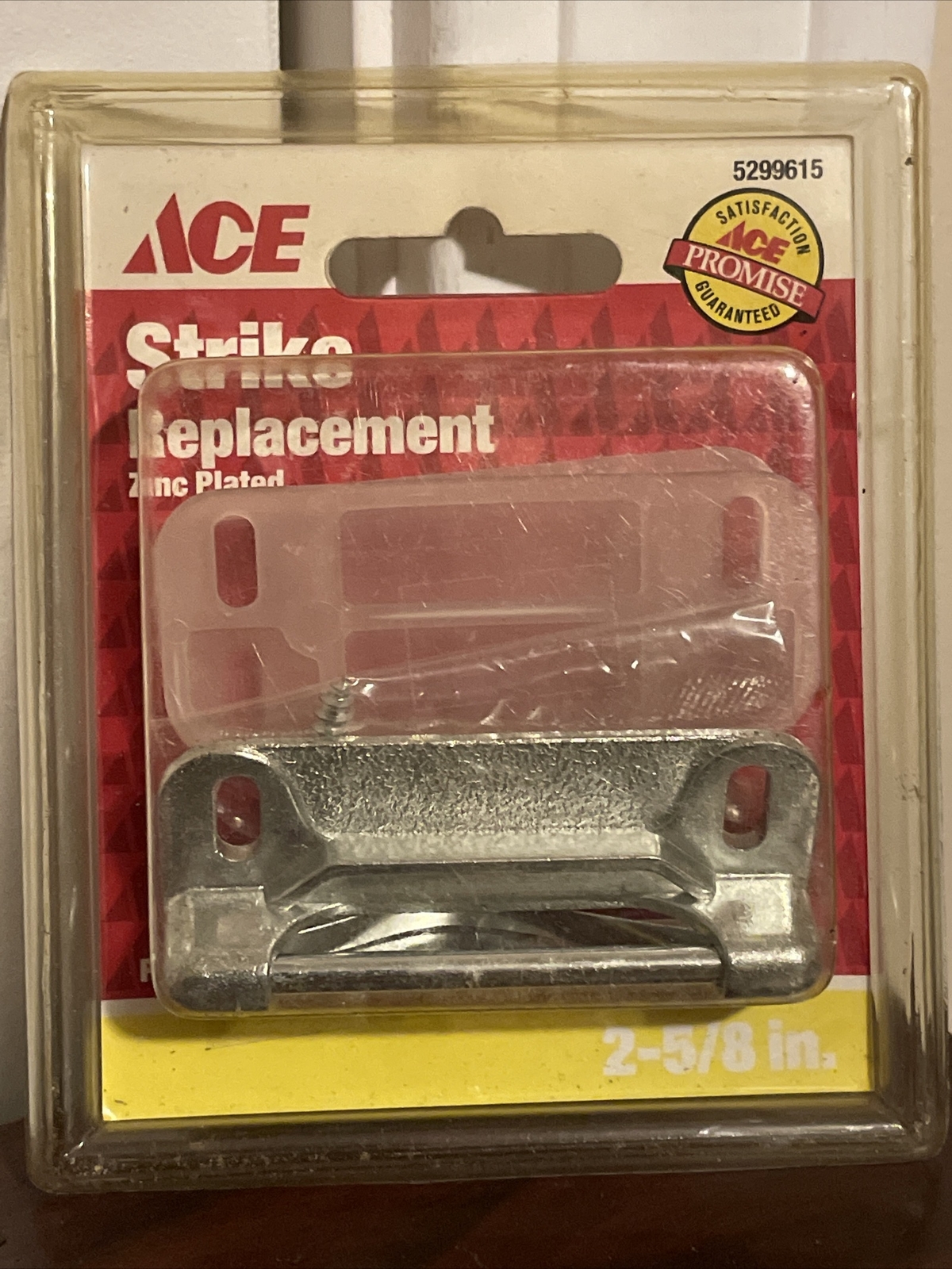 NEW ACE 2-5/8” Strike Replacement Plate Zinc Finish 5299615