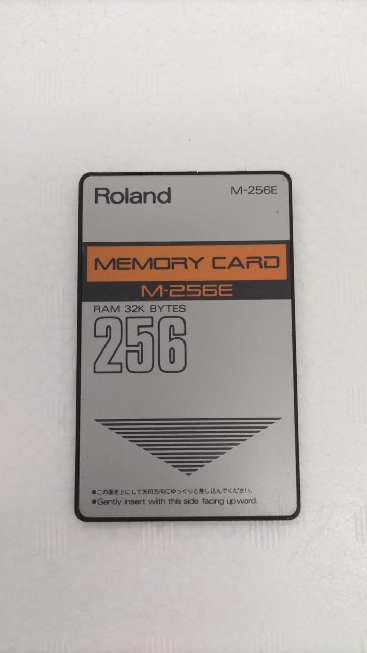 Roland M-256D Memory Card Ram 32k Bytes for Synths Drum Machines Tested 0123X12-