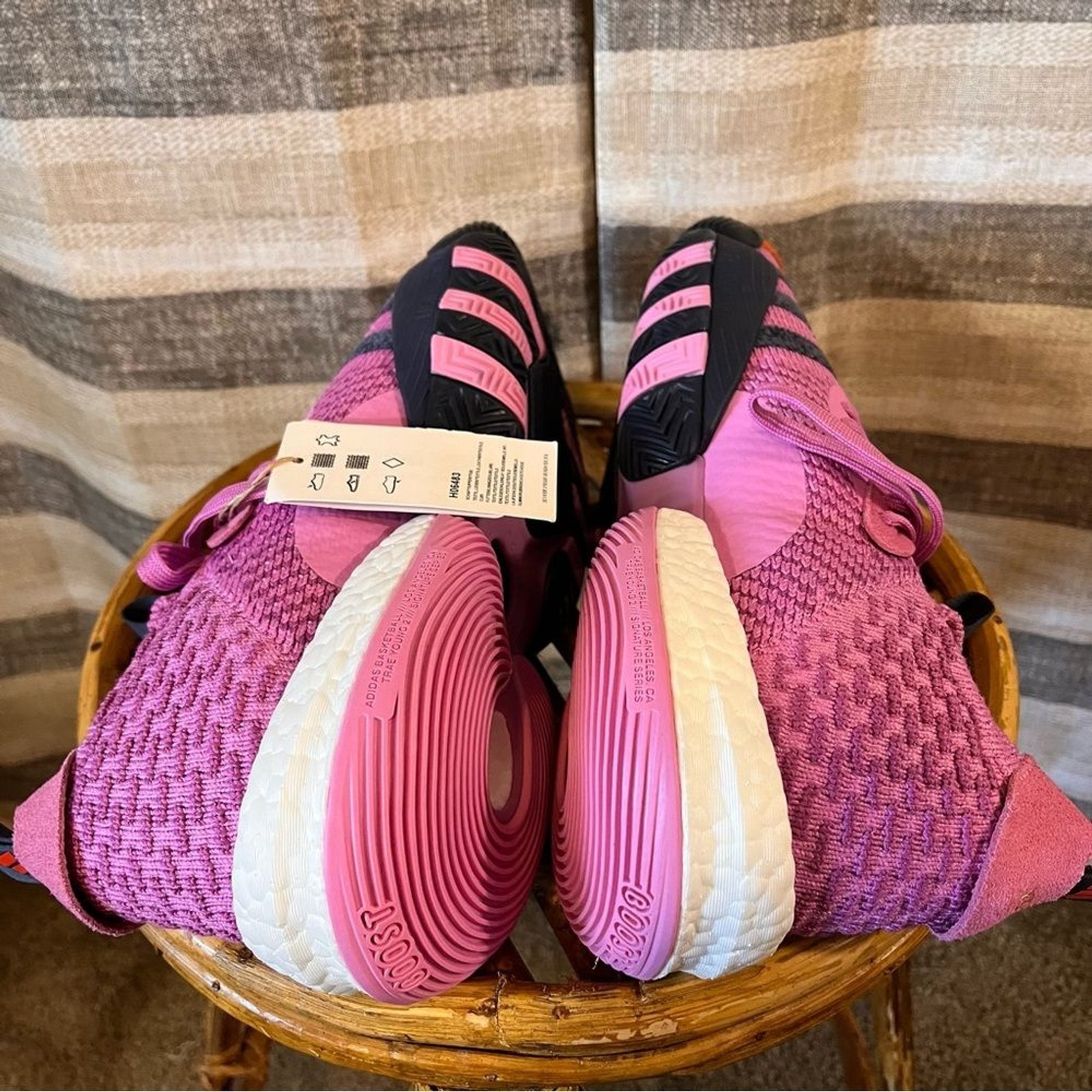 Adidas Pink Trae Young 2 Shoes Size 10