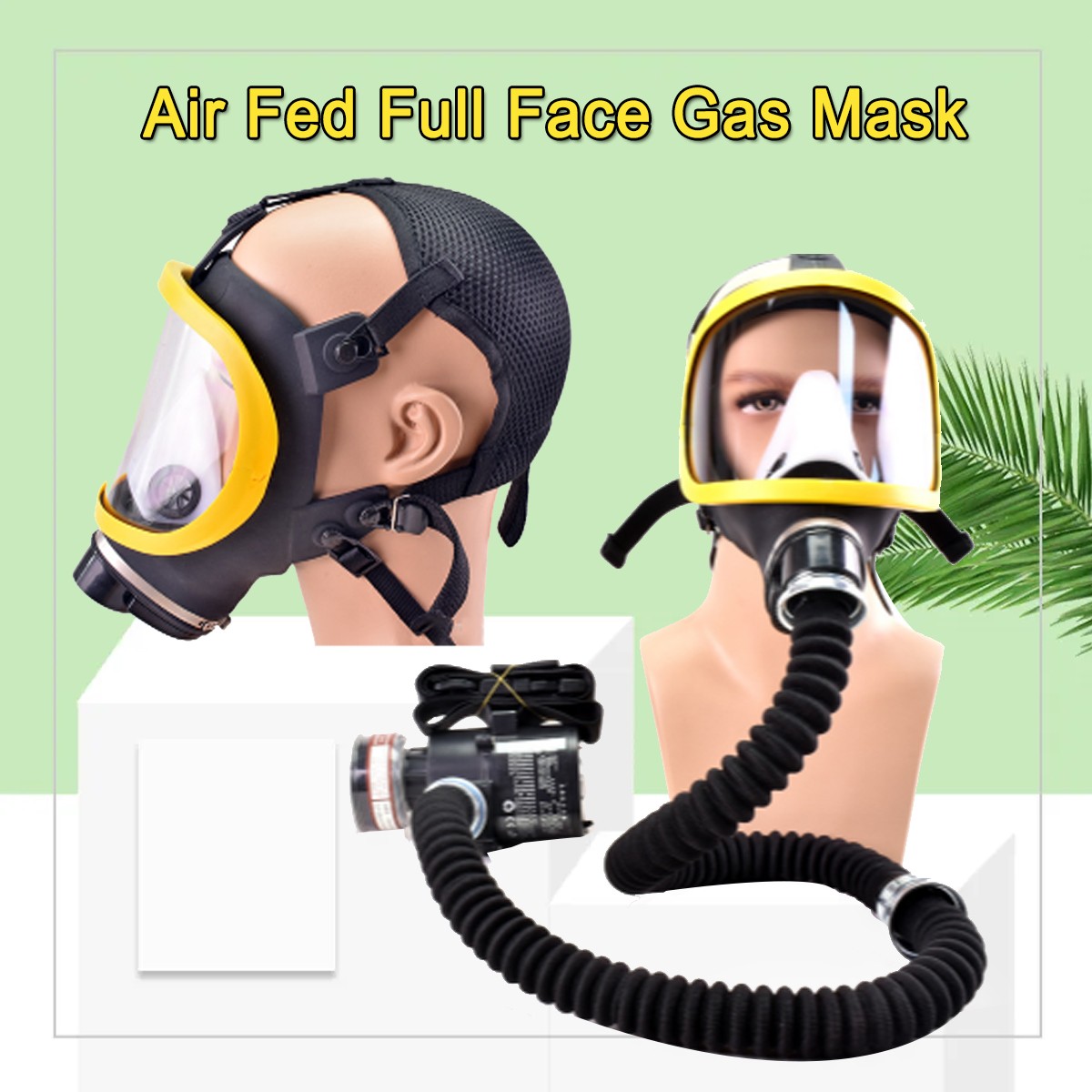 Full Face Respirator Mask Face Cover Gas Mask Painting Spray Protection Chemical